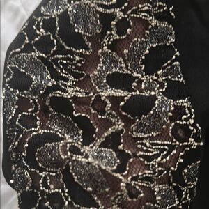 VENUS Black and gold Lace Dress